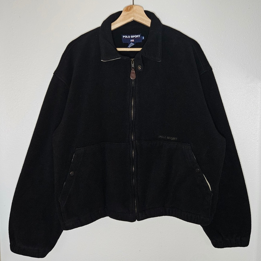 Polo Sport Ralph Lauren Black Fleece Full Zip Jacket